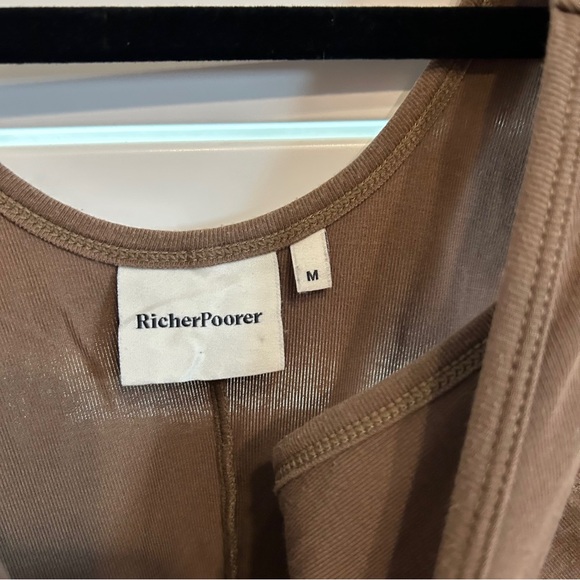 Richer Poorer Scoop Back Tank Top Brown Camel Size Medium - Picture 4 of 5